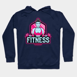 Fitness Goddess | Female Gym Workout Dumbbells Bodybuilder Girl Hoodie